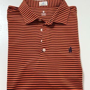 Orange Striped Men's Shirt